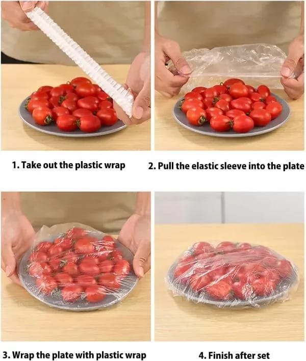 FreshSeal™ Reusable Fruit & Food Covers – 100-Piece Value Pack