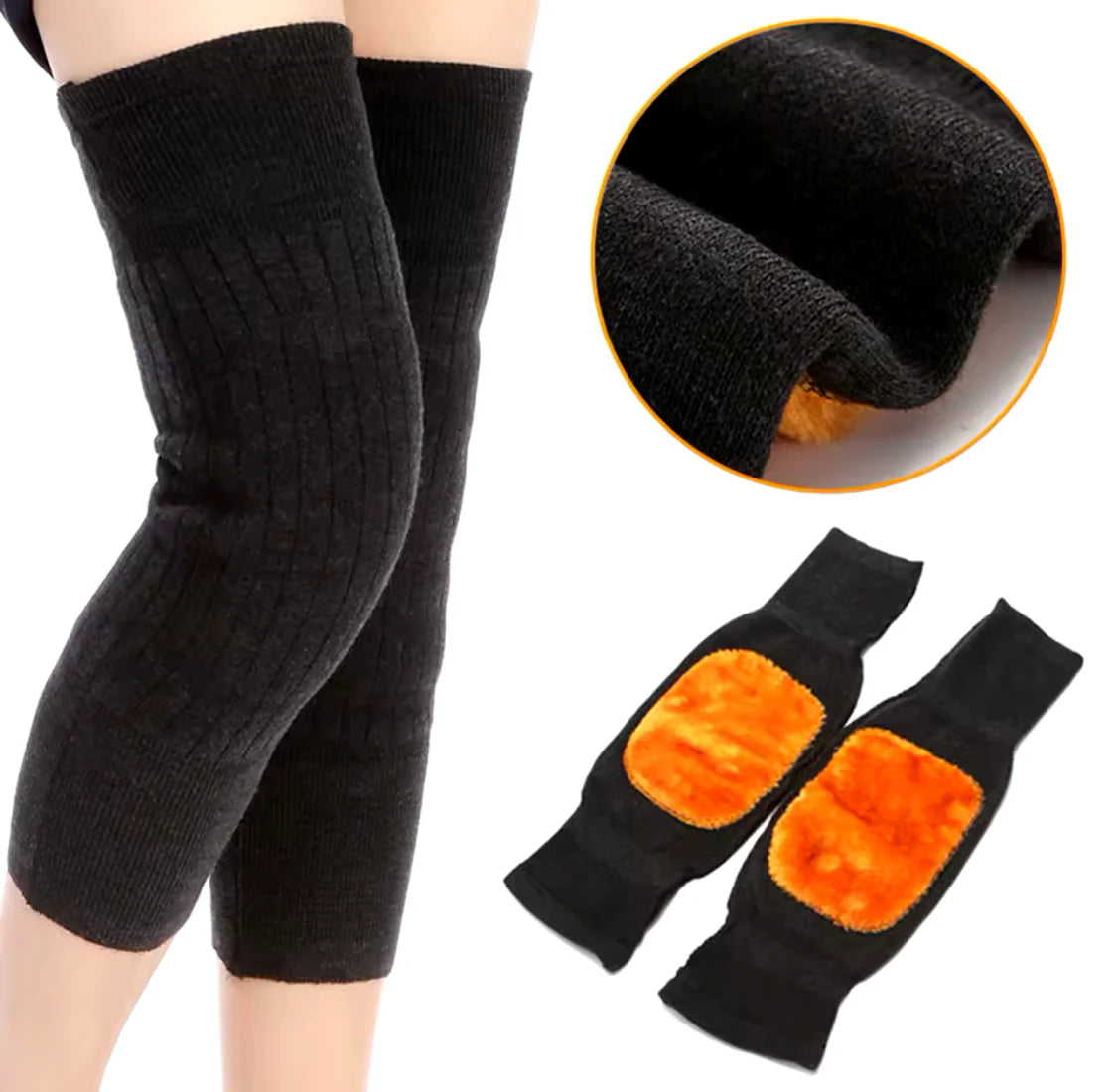 Premium Wool Knee Warmer – Natural Insulation for Comfort, Support & Cold Weather Relief
