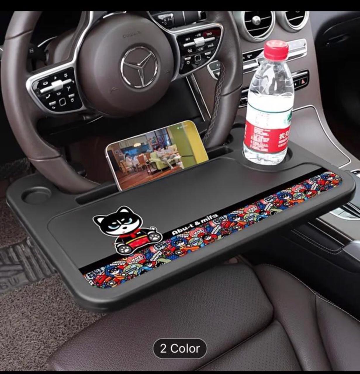 🚗 DriveDesk Pro Steering Wheel Car Tray – Portable Auto Work & Dining Table