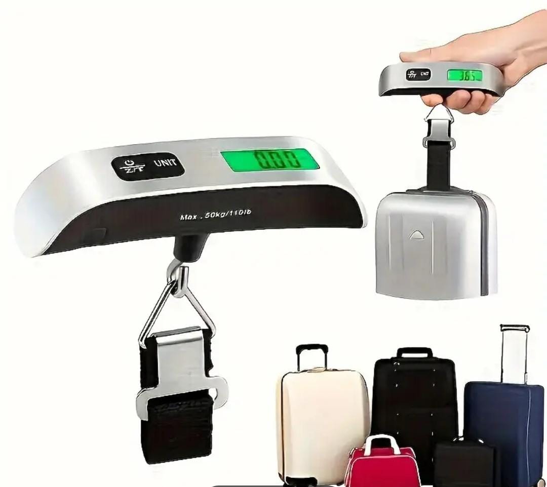 ✈️ TravelMate Pro 50kg Digital Hanging Luggage Scale