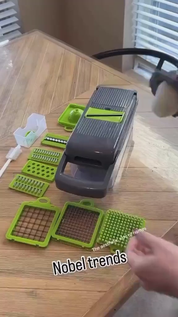🔪 16-in-1 Multi-Function Vegetable Cutter & Chopper Set